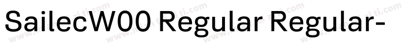 SailecW00 Regular Regular字体转换